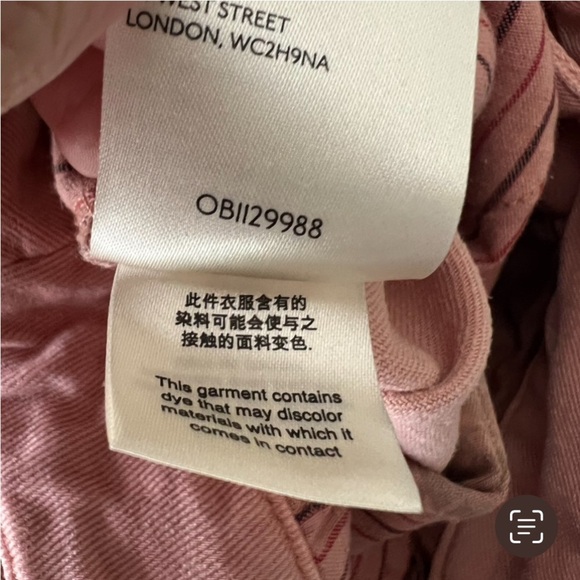 by Anthropologie Pink Trousers Pants NEW size 26 - Picture 6 of 6